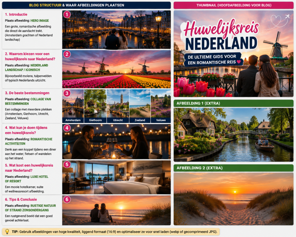 Huwelijksreis Nederland